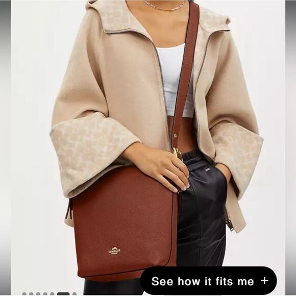 Coach Tan Pebbled Leather Bag And Wallet - Picture 1 of 12